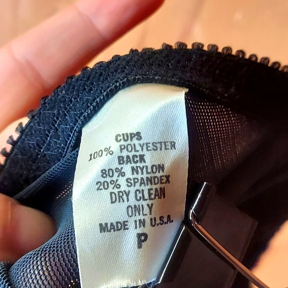 Kimberly Bloom Vintage Black Embellished Bustier Top - Picture 4 of 12